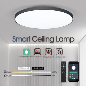 モダンインテリジェントLED天井灯調光可能防水防風リモコンリビングルームホワイトスマートホームスマートライト - Product Image 4