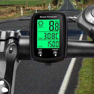 Bicicletta Computer LCD digitale cablato ciclismo Computer tachimetro Touchscreen impermeabile bici velocità contachilometri bici accessori - Product Image 4