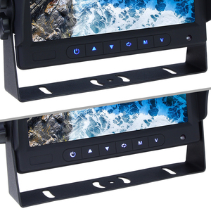 Sistema de Monitor de cámara de respaldo inverso de autobús de camión inalámbrico AHD de 4 canales de 7 pulgadas para camiones de automóviles, autobuses, campistas, remolques de viaje RV - Product Image 3