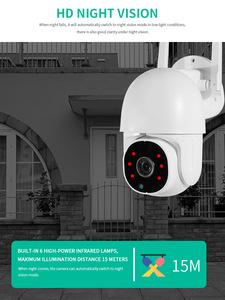 Hot Sale 1080p PTZ <strong>IP</strong> <strong>Camera</strong> Wifi Wireless CCTV Ai Human Tracking Two-Way Audio Ir Outdoor Compatible Memory Card Data Storage - Product Image 4