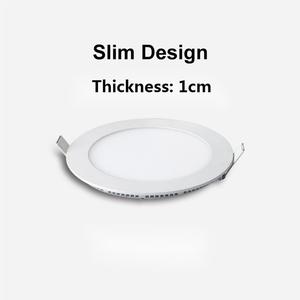 แผงไฟ Led สี่เหลี่ยมทรงกลมแบบฝัง,แผงไฟ Led แบบบาง3W 6W 9W 12W 18W ไฟ Led PVC สำหรับบ้านสำนักงานร้านค้า - Product Image 2