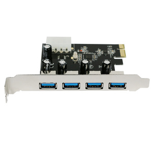 4-Port USB 3.0 PCI-E การ์ดขยาย PCI Express PCIE USB อะแดปเตอร์ฮับ3.0 4-พอร์ต USB 3 0 PCI E PCIe Express USB3.0เพิ่มในการ์ด - Product Image 2
