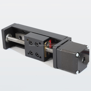 Carrera 100mm T6 * 1 Micro precisión 28 Motor paso a paso lineal guía deslizante tipo T Módulo de riel eléctrico Mini Mesa deslizante para CNC - Product Image 3