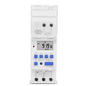 Ingresso universale 85 ~ 265Vac 16A Din Rail montato 7 giorni programmabile Timer digitale interruttore relè controllo con funzione conto alla rovescia - Product Image 3