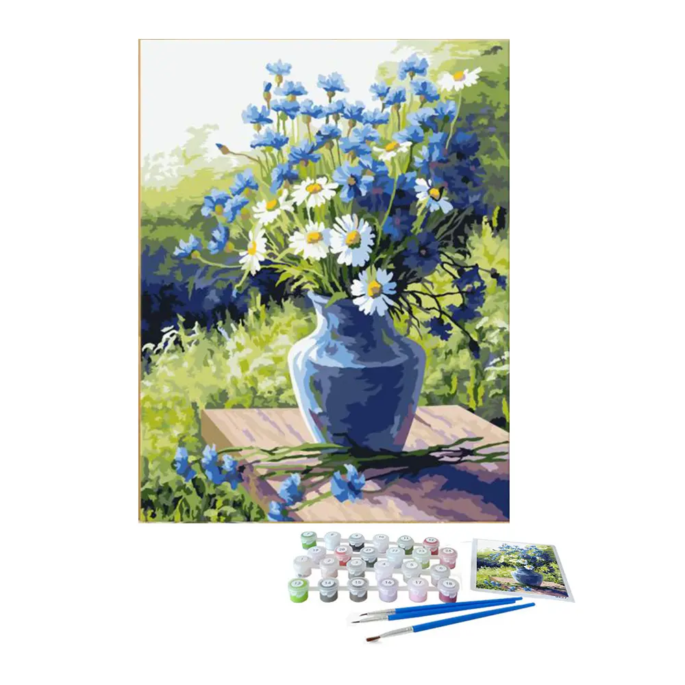Pintura al óleo DIY por números imágenes de paisaje por números kits para regalo de decoración del hogar