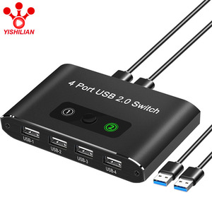 <strong>2</strong> Computers Share 4 USB2.0 Ports <strong>KVM</strong> Switcher USB2.0 <strong>switch</strong> for PC Laptop Keyboard Mouse Printer Scanner