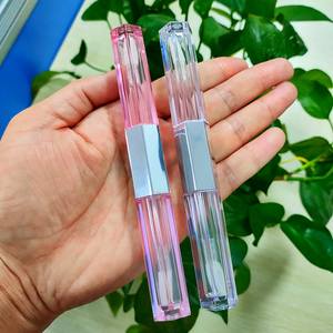 2*2.3Ml ความจุคู่ขวดลิปกลอสหลอดอลูมิเนียมกลางหมวกสีที่กำหนดเองและโลโก้บรรจุภัณฑ์เครื่องสำอาง - Product Image 6
