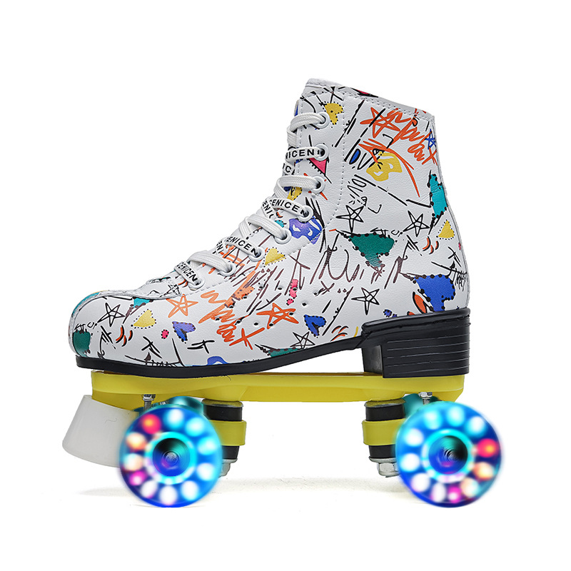 Roue de clignotant graffiti blanc