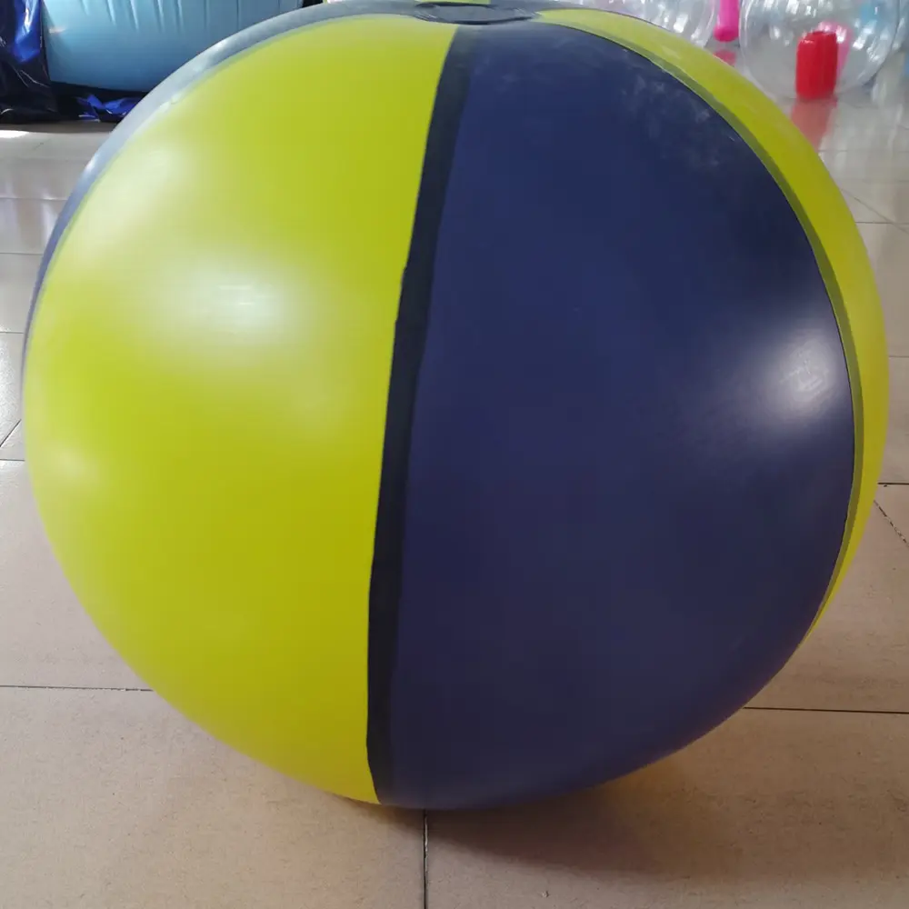 Beile customize double color PVC inflatable beach ball with sph