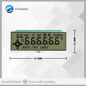 Anpassbarer wirtschaft licher Smart Meter LCD-Bildschirm SJXDHG001015-19 HTN Ultra Wide Temperature Range 7-Segment-LCD-Display - Product Image 4