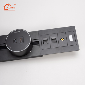 Sistema de pista de alimentación de escritorio de oficina en casa de alta calidad toma de corriente eléctrica/toma extraíble múltiple con adaptador USB de lámpara