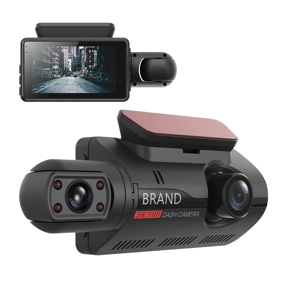 AOEDI AD368 Meilleure caméra de tableau de bord vidéo cachée HD 1080P Dual Auto Dashcam pour voiture