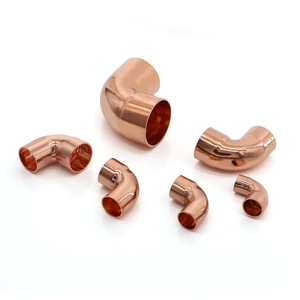 Pabrik penjualan langsung 90 derajat Tembaga siku pipa fitting satu sisi ekspansi tebal dinding tembaga siku untuk Havc dan pipa - Product Image 1