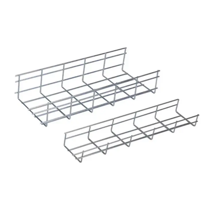 Electrical Wire Basket Mesh Cable Tray Hangers OEM Support Customized Wire Mesh Cable Tray steel c channel tray cable