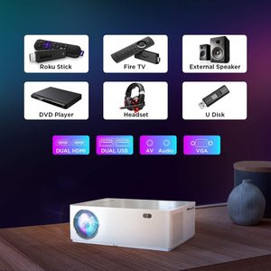 高对比度全高清1080P支持4K连接多个接口用于家庭影院投影仪 - Product Image 3