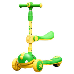 2023 Top Sell Cute Luxury Scooters <strong>Triad</strong> Belt Seat Guardrail Roller Twister with Music and Light/145mm Pu Flash Wheel Scooter