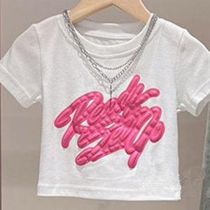 2025女孩简约休闲百搭碎花图案两件套儿童新款春夏童装 - Product Image 5