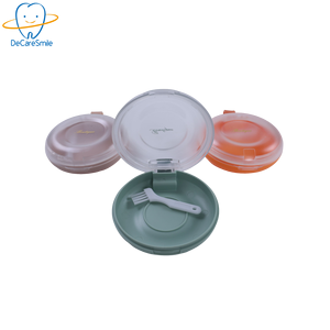 Coloré noir Mini plastique fixation aligneur stockage dentier boîte mignon étui de retenue - Product Image 2