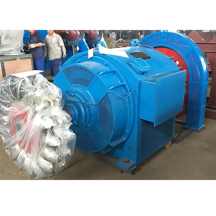 Mini conjunto de gerador hidro pelton, turbina hídrica 250kw