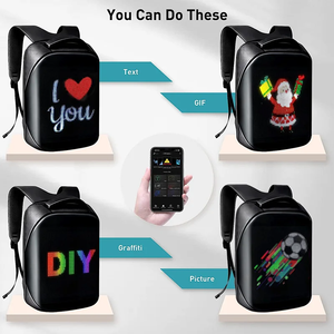 2024 LED Advertising Custom Backpack <strong>Portable</strong> Magic Smart Walking Billboard APP <strong>Control</strong> Outdoor Led Display Bag