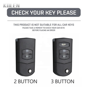 Yeni TPU araba anahtarı kılıfı için Mazda 3 5 6 serisi M6 RX8 MX5 2 3 düğmeler akıllı anahtarsız anahtar koruyucu Fob çanta aksesuarları - Product Image 2