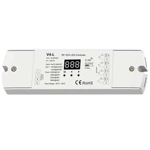 V4-L 5A 12-48VDCRF RGBW 12V LED <strong>Controller</strong> with Digital <strong>Display</strong> Remote Control 4 Channel Lighting <strong>Solution</strong> for Led Light Strips - Product Image 2