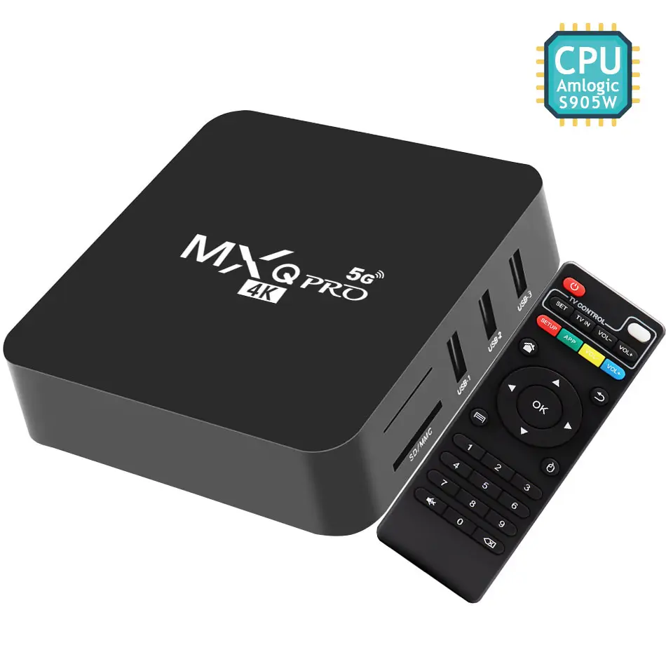 IK MXQPRO Android TV Box Android7 8GB 16GB 4K H.265 lettore multimediale Amlogic S905 Video 3D 2.4G Wifi Smart Set Top Box ricevitori