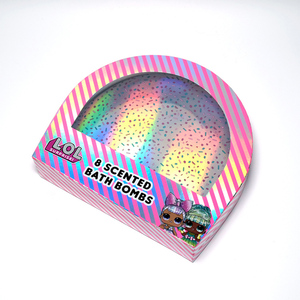 定制标志彩色纸板盒折叠半圆包装盒儿童礼品礼盒 - Product Image 2