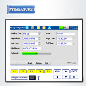 Registrador de datos de temperatura de pantalla gráfica Registrador de datos industrial de varios canales con salida analógica Registrador de datos de corriente inteligente - Product Image 4