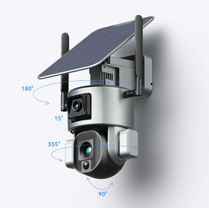 20x optik Zoom 6MP UHD açık 4G güneş kamera çift Lens 360 Ptz IP Wifi akıllı güvenlik düşük güç iki yönlü ses bulut veri - Product Image 3