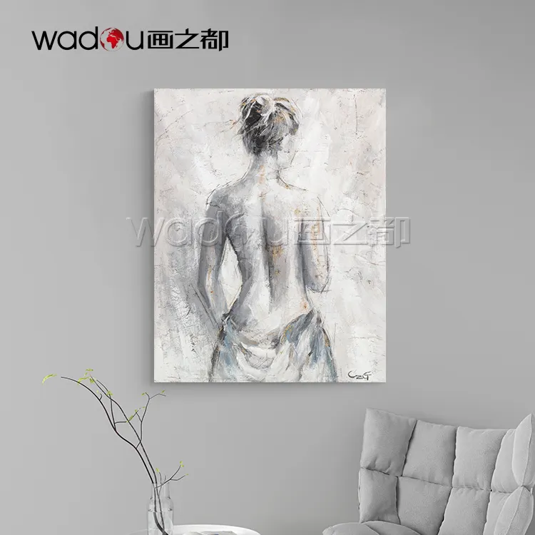 Decorazioni per la casa Nude Lady dipinti ad olio su tela Wall Art soggiorno dipinto a mano pittura nuda