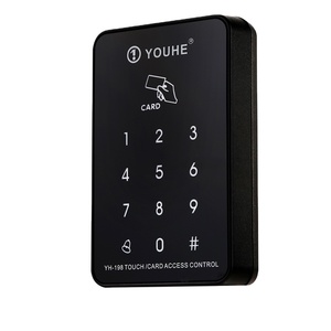 Control de acceso de puerta de 125KHz WG26, salida de entrada, teclado táctil de plástico, lector RFID EM, interfaz Wiegand, lector de tarjetas de Control de acceso - Product Image 1