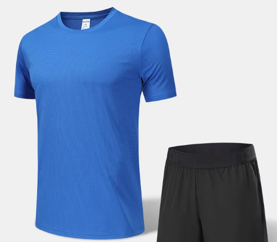 Royal blue T-shirt + shorts