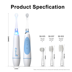 แปรงสีฟันไฟฟ้า SG2113เด็ก Seago 16000 VPM การสั่นสะเทือนอย่างอ่อนโยน OEM ฉลากส่วนตัวพร้อมขนแปรงอ่อนนุ่มดีไซน์น่ารัก - Product Image 2