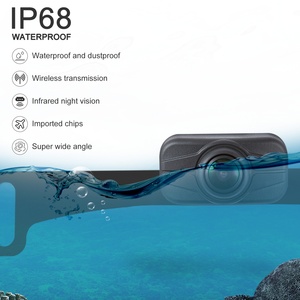 RV camion tracteur numérique sans fil cadre de plaque d'immatriculation caméra de recul avec écran IPS 7 pouces système de vue arrière de voiture - Product Image 3