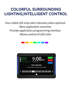 Pantalla táctil de 10,1 pulgadas montada en la pared POE Power LED Light Sala de reuniones Sistema de reserva Android Tablet Computadoras - Product Image 5