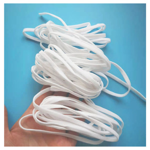 Spandex Nylon Material Round 5mm Flat Ear Ropes Face <strong>Mask</strong> <strong>String</strong> Earloop <strong>Elastic</strong> 3mm4mm <strong>Elastic</strong> Cords for Facemask - Product Image 4