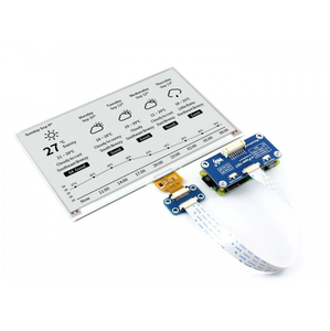 800 d'onda * Cappello display E-Ink da 7.5 pollici 480 per lampone Pi 2B/3B/Zero/Zero W, a due colori: bianco nero, interfaccia SPI, senza retroilluminazione - Product Image 5
