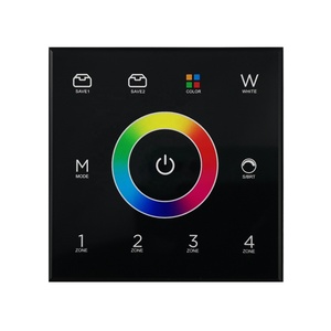 HX-HWP86-DMX-RGBW-4S Color Changeable Full Color RGB RGBW 2 in <strong>1</strong> RF Wall Panel LED Remote DMX512 Master <strong>Controller</strong> for LED Strip
