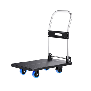Carro de mano de hierro plegable ligero, remolque de mensajería de plataforma, herramienta de carga y descarga, vehículo de plataforma - Product Image 2