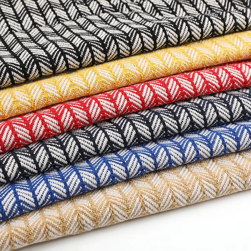 Garn gefärbter zweifarbiger, diamant karierter, garn gefärbter Jacquard stoff aus Polyester-Baumwoll twill im ethnischen Stil