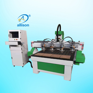 Auto Cnc 1325 Multi-proceso 4 cabezas husillos proceso Atc anidamiento Cnc enrutador máquina proceso madera enrutador para la venta - Product Image 1