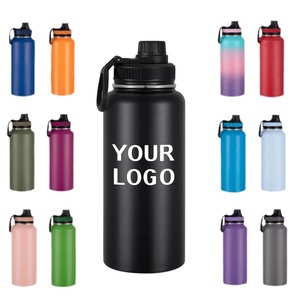 Biểu tượng tùy chỉnh 1L tường thép không gỉ cách nhiệt chân không <span class=keywords><strong>Flask</strong></span> 12oz 22oz 32oz sơn tĩnh điện thể thao chai nước - Product Image 1