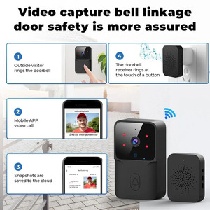 Angolo di visione di chiamata Mobile 85 connessione Bluetooth Wifi 2 vie Audio citofono campanello porta della telecamera - Product Image 3