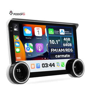 Podofo วิทยุติดรถยนต์ T133 9 ''/10.1'', วิทยุติดรถยนต์ใช้ได้กับแอนดรอยด์4 + 64G carmate/lens-HOOD/gps/wifi/b/b/fm/fm/am/rds TOUCH - Product Image 1