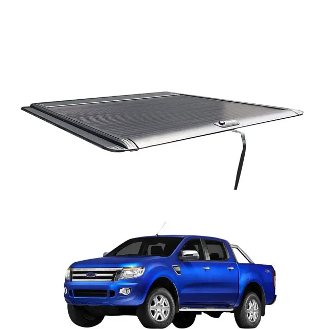 Camioneta de aluminio para coche, cama de camioneta, cubierta de Tonneau para MAZDA BT-50 2015 ~ ON