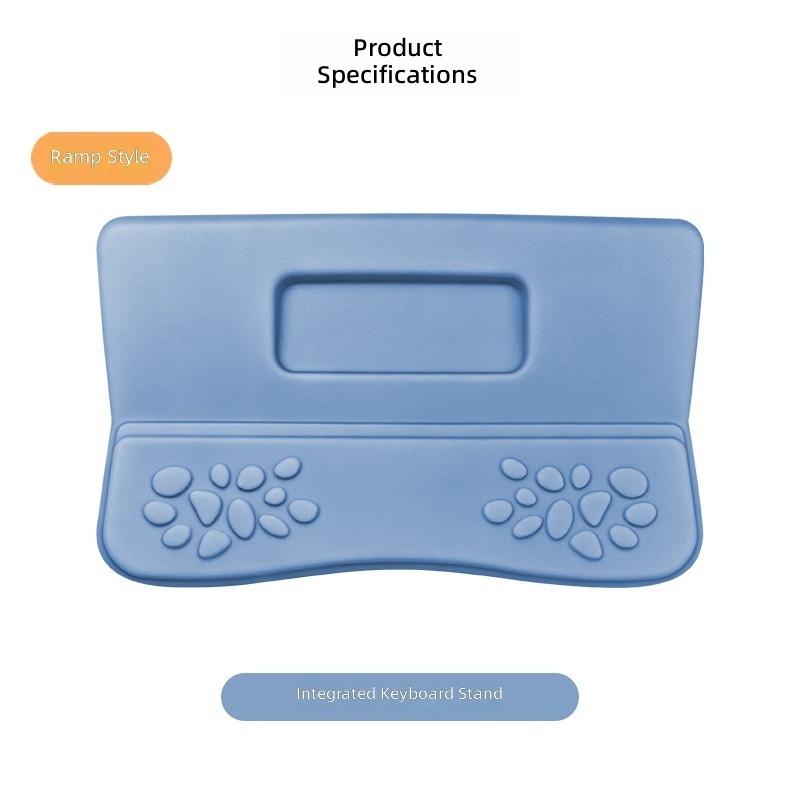 Reposamanos para teclado todo en uno, azul