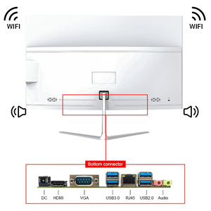 23.8 &quot; Core I3 I5 I7 All in One PC WIFI BT 5MP Camera Kensington Lock Desktop AlO Business Office <strong>Monitor</strong> All in One Pc <strong>Computer</strong>