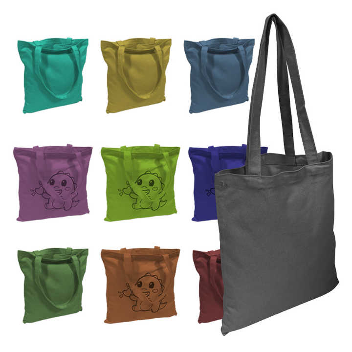 Aangepaste Logo Formaat Bedrukt Eco-Vriendelijk Ontwerp Herbruikbare Effen, Bulk Biologisch Katoen Canvas Boodschappentassen/