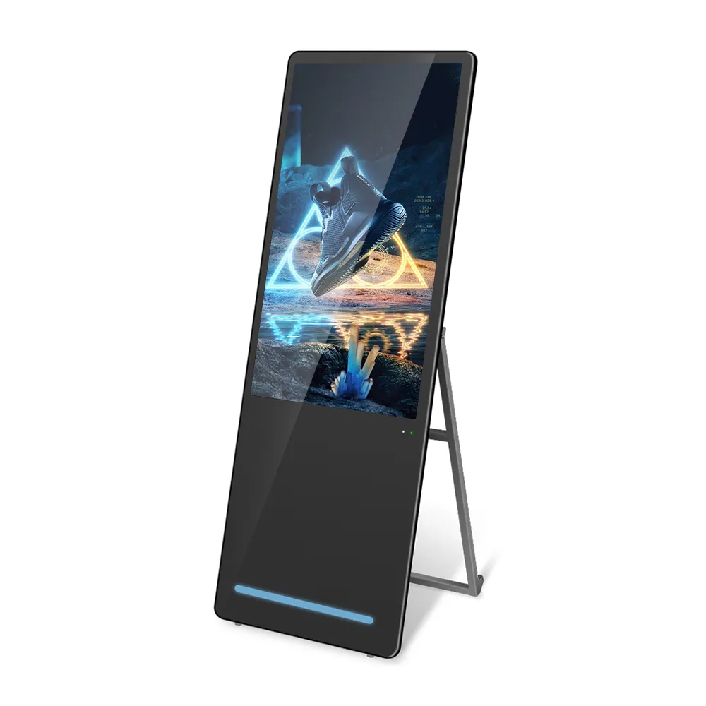 40 pollici Floor Stand centro Commerciale portatile 1080P HD pubblicità chiosco con caster LCD Digital signage